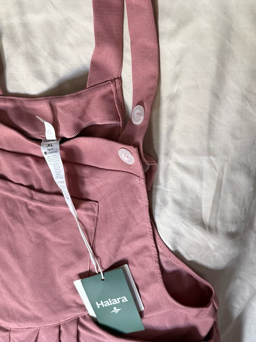 HALARA Dusty Rose jumpsuit with Front Pocket - Picture 2 of 6